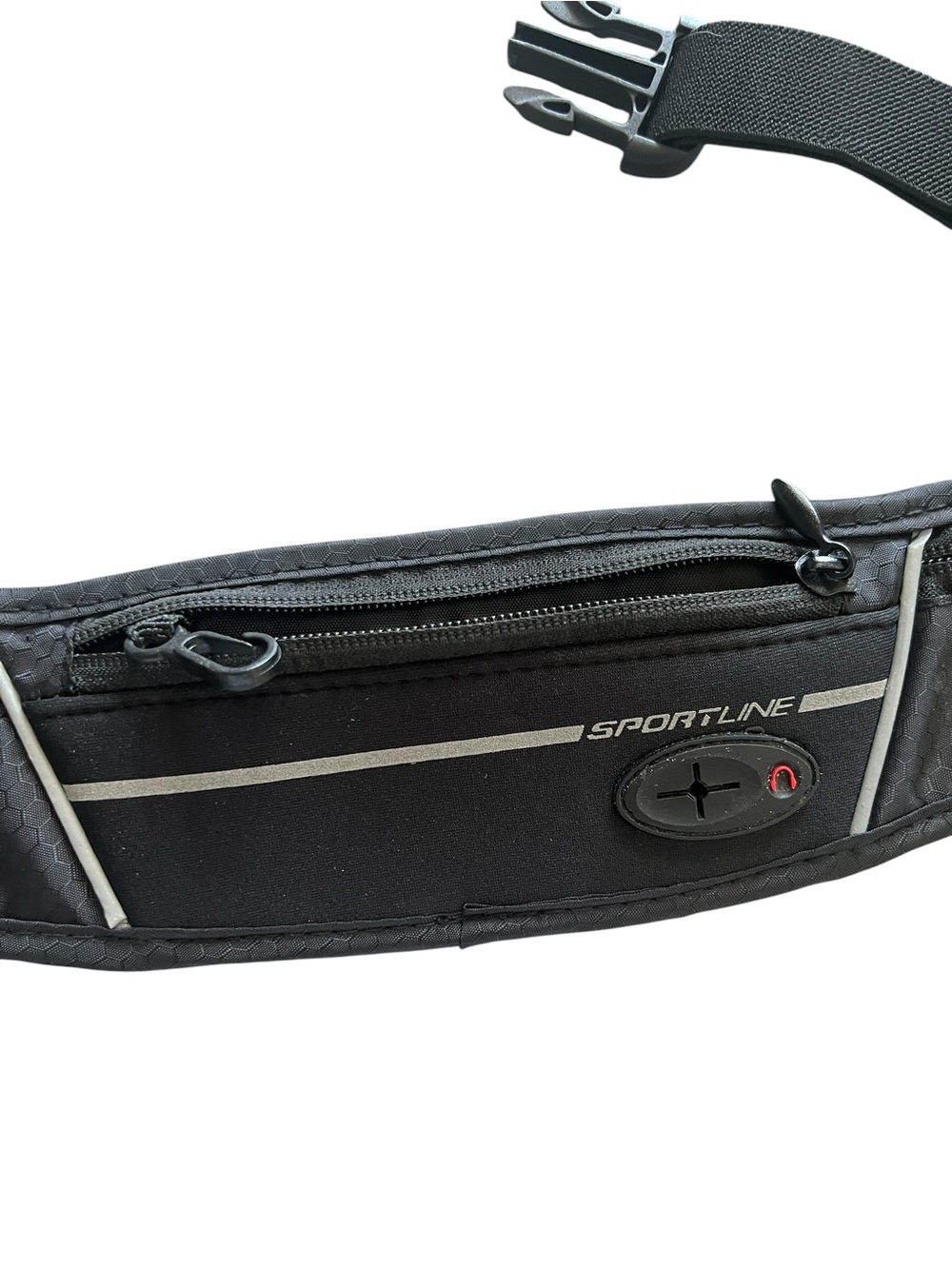 Sportline Run Lite pack Running Belt Waist Pack Reflective Adjustable Black - Picture 4 of 7